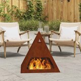  Kamin Smeđa 50 x 50 x 51 cm Čelik otporan na vremenske uvjete | shoptok.hr