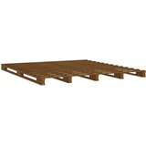 Krevet od paleta boja meda 120 x 200 cm od masivne borovine | Eponuda.com
