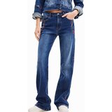 Desigual Kavbojke 'CORDOBA' moder denim / zelena / rdeča / bela | Shoptok.si