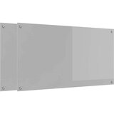 vidaXL Zaščita za kuhinjo 2 pcs Svetlo siva 110 x 60 cm kaljeno steklo | Shoptok.si