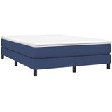  Okvir za krevet s oprugom plavi 140 x 200 cm od tkanine | shoptok.hr