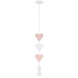 Candellux luster/visilica-hearts viseća lampa 1X20W E27 iq kids roze+bela | Eponuda.com