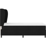 Box spring krevet s madracem Crna 90 x 200 cm tkanina - Crna 90 x 200 cm Dizajn linija | shoptok.hr