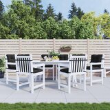  Set jastučića za nisku stolicu 6 pcs Melange crna | shoptok.hr