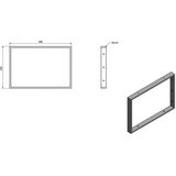 Sapho Željezna potpora za pult u zlatnoj boji 49x2 cm – | shoptok.hr