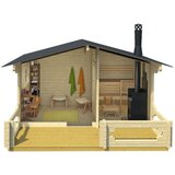 Male kuće Sauna kućica MODERNI PIHASAUNA 15 470 × 234 cm sa šindrom | shoptok.hr