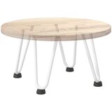 Noge za klubsko mizico 4 kosi bele 20 cm masivno jeklo | Shoptok.si