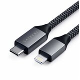 Satechi Type-C to Lightning Charging Cable - Space Grey Cene