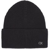 Calvin Klein Jeans Ck Metal Chunky Rib Beanie Crna Cijene
