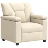  Set sofe 2 pcs Krem Umjetna koža - Krem Jednostruka + Dvostruka (140 cm) | shoptok.hr