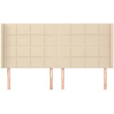  Uzglavlje s ušima krem 203x16x118/128 cm od tkanine | shoptok.hr