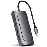 Satechi Aluminium USB4 Multiport Adapter 8K HDMI, 1x8K HDMI/30Hz, USB-C PD 100W, Ethernet, 2xUSB-A 3.2, 1xUSB-A 2.0, mikrofon | Shoptok.si