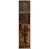 vidaXL Visoka komoda sa staklenim vratima boja hrasta 35 x 37 x 142 cm | shoptok.hr