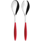 Pribor za serviranje solate FEELING - Clear Red Cene