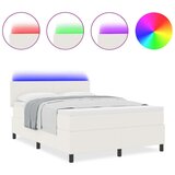  Box Spring Bed z vzmetnico in LED kremo 160x200 cm žepkasta tkanina, (22081040) | Shoptok.si