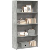 vidaXL Regal za knjige siva boja betona 80x30x152 cm konstruirano drvo | shoptok.hr
