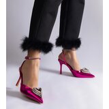 Gemre Pink slingback stilettos embellished with rhinestones Isoda | ePonuda.com