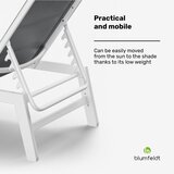 Blumfeldt Renazzo Lounge ležaljka | 120 kg nosivost | 5 razina | vodoodbojna | shoptok.hr