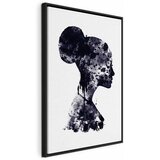  Slika - Abstract Profile (1 Part) Vertical 60x90 U crnom drvenom okviru | shoptok.hr