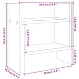  Organizator za pisalno mizo dimljen hrast 34,5x15,5x35,5 cm les, (21413902) | Shoptok.si
