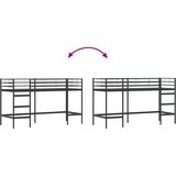  Okvir Krevet za Dječji Loft Crna 99,5 x 190 cm Čelik | shoptok.hr
