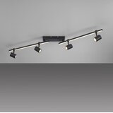 PAUL NEUHAUS 6525-18 - LED spot svetiljka BARIK 4xGU10/4,5W/230V + LED/10W | Eponuda.com