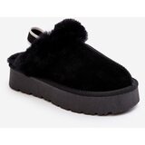 Kesi Black women's Sophienne platform slippers with fur | Shoptok.si