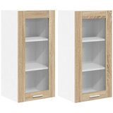 Viseći ormarić s pohranom 2 pcs Sonoma hrast 40 x 31 x 80 cm | shoptok.hr
