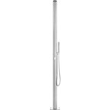  Vrtni tuš s sivim podstavkom 225 cm nerjaveče jeklo, (21416163) | Shoptok.si