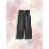 Reserved Wide leg traperice - siva | shoptok.hr