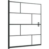 vidaXL Tuš kabina ESG 116x140 cm črna | Shoptok.si