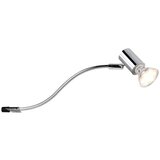 Tri O Zidna lampa u sjajnoj srebrnoj boji (duljina 34 cm) Giada - Cijene