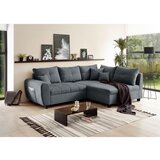 MID.YOU KOTNA SEDEŽNA GARNITURA, mikrovelur antracit | Shoptok.si