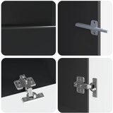  5-dijelni LED TV ormarić Crna Konstruirano drvo - Crna 81 cm | shoptok.hr