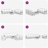  Set vanjskih sofa 9 kom. Prirodna i bež | shoptok.hr