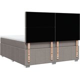  Krevet s oprugama i madracem smeđesivi 180x200 cm tkanina | shoptok.hr