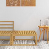 Zunanji puf Masiven les akacije Bela 79 x 79 x 37 cm, (5000270002) Cene