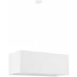 Nice Lamps Bijela viseća svjetiljka sa staklenim sjenilom/s tekstilnim sjenilom Gryfin Bis –