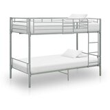 vidaXL Krevet na kat sivi metalni 90 x 200 cm | shoptok.hr