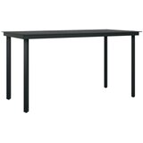  7-dijelni vrtni blagovaonski set sivo-crni | shoptok.hr