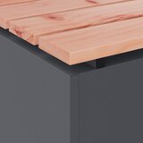  Vrtna klupa Antracit 100 x 40 x 43 cm Čelik | shoptok.hr