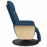  Naslonjač od tkanine s osloncem za noge plavi | shoptok.hr