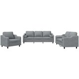  3-dijelni set sofa s jastucima svjetlosivi od tkanine | shoptok.hr