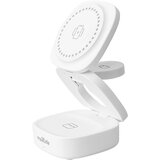 Maxlife 3-v-1 brezžični polnilnik MagSafe Qi 15W za pametni telefon / AirPods / Apple Watch, Bela, (5000193243) Cene