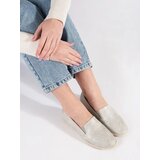 GOODIN Silver flat espadrilles | Eponuda.ba