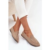 Boto Women's Loafers Made of Eco Suede Flat Beige Miryelle | shoptok.hr