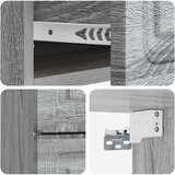  Noćni ormarić za montažu na zid Siva sonoma 34,5 x 33 x 40 cm | shoptok.hr