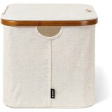Bigso Krem tekstilna kutija za pohranu s poklopcem 40,5x33x30 cm Bamboo/Linen – | shoptok.hr