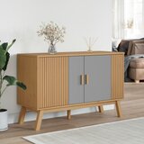  Komoda OLDEN sivo-smeđa 114 x 43 x 73,5 cm od masivne borovine | shoptok.hr