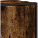 vidaXL Komoda dimljeni hrast 68x35x76 cm inženirski les in kovina | Shoptok.si